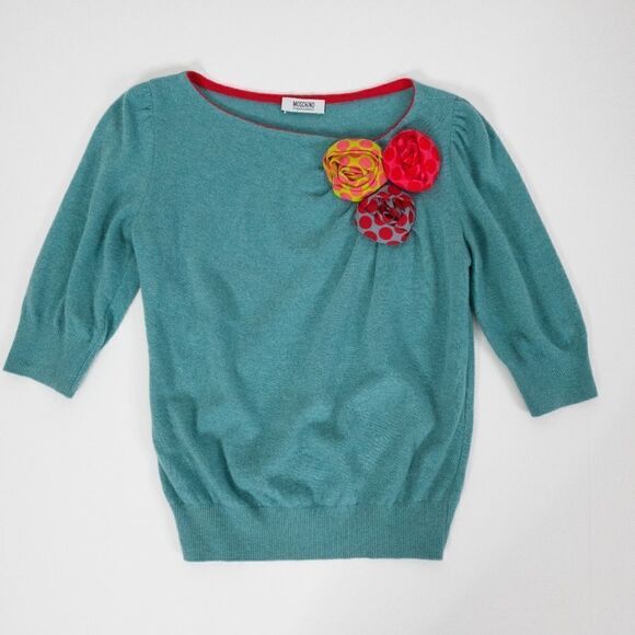 Moschino Cheap and Chic Whimsical Floral Sweater - Picture 1 of 16